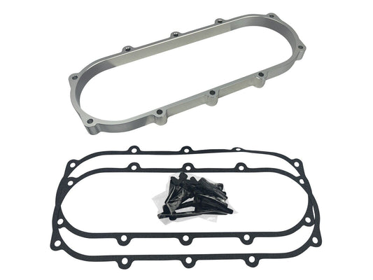 JackSpania Racing billet 1L plenum spacer plate for Skunk2 Ultra Race intake manifolds, 90mm engine part, durable metal construction