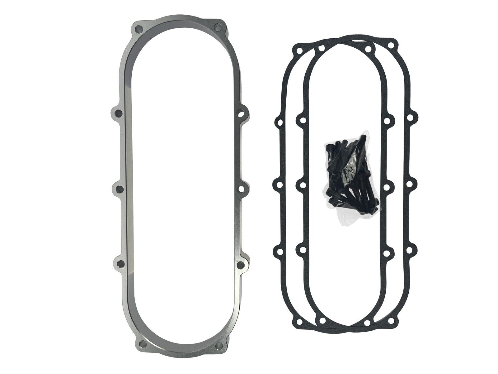 JackSpania Racing billet 1L plenum spacer plate for Skunk2 Ultra Race intake manifolds, 90mm engine parts for performance upgrades.