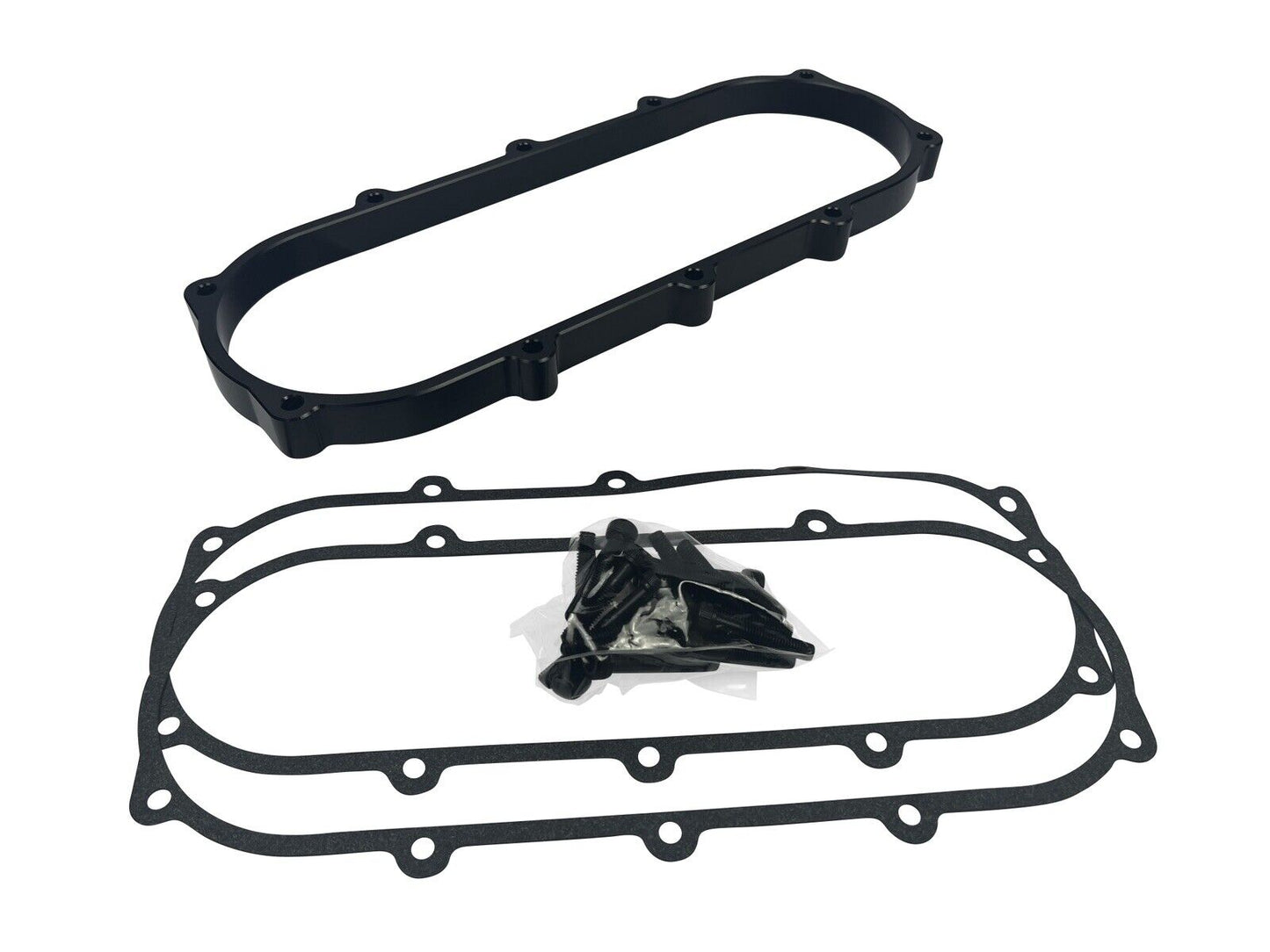JackSpania Racing billet 1L plenum spacer plate for Skunk2 Ultra Race intake manifolds, 90mm engine performance part