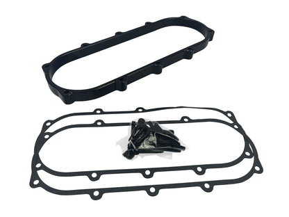JackSpania Racing billet 1L plenum spacer plate for Skunk2 Ultra Race intake manifolds, 90mm engine performance part