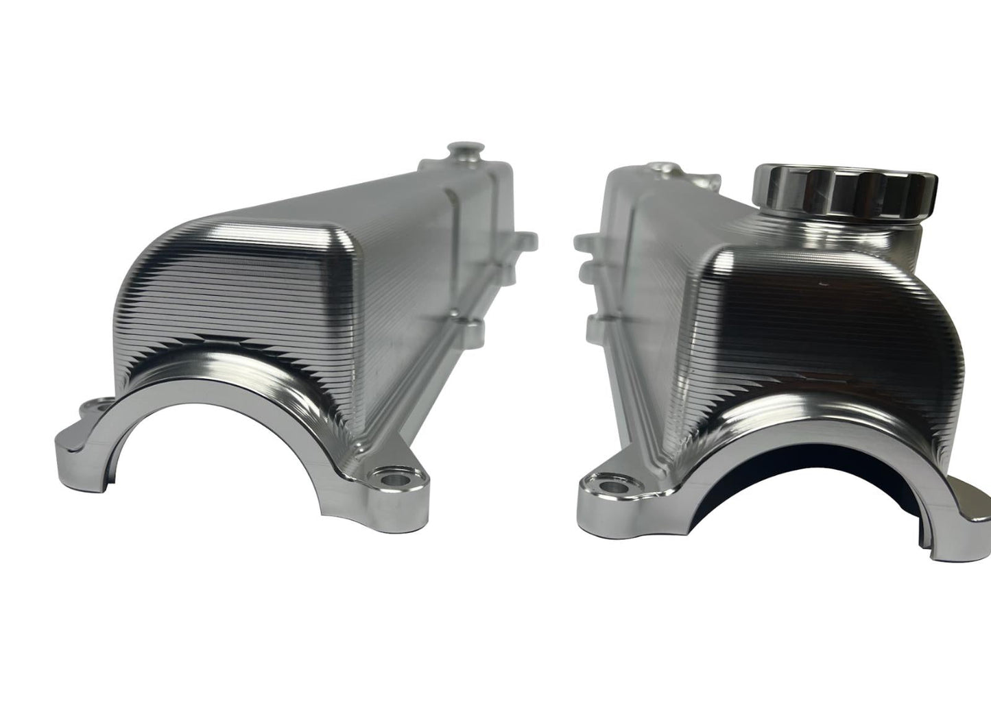Toyota Supra 2JZ billet valve covers with anodized oil cap and bolts, engine parts by JackSpania Racing