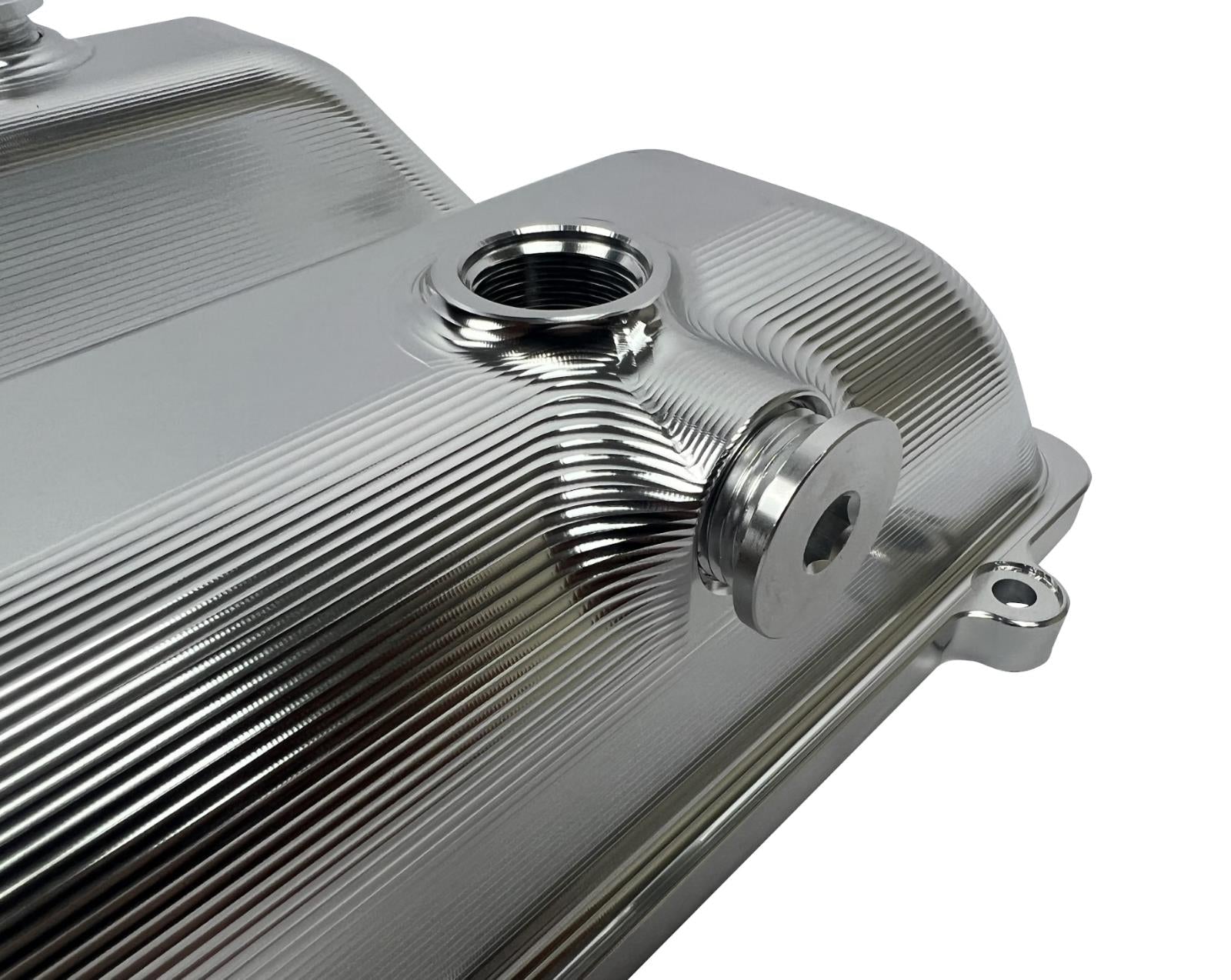 Toyota Supra 2JZ Billet Valve Covers with anodized oil cap and bolts, engine parts by JackSpania Racing