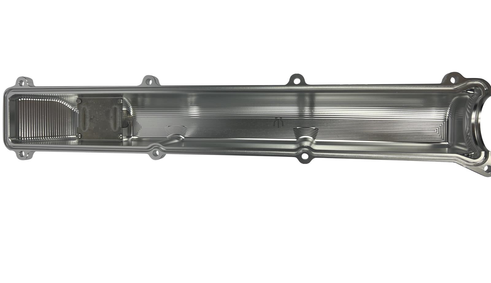 Toyota Supra 2JZ Non-VVTI billet valve covers with anodized oil cap and bolts, engine parts from JackSpania Racing.