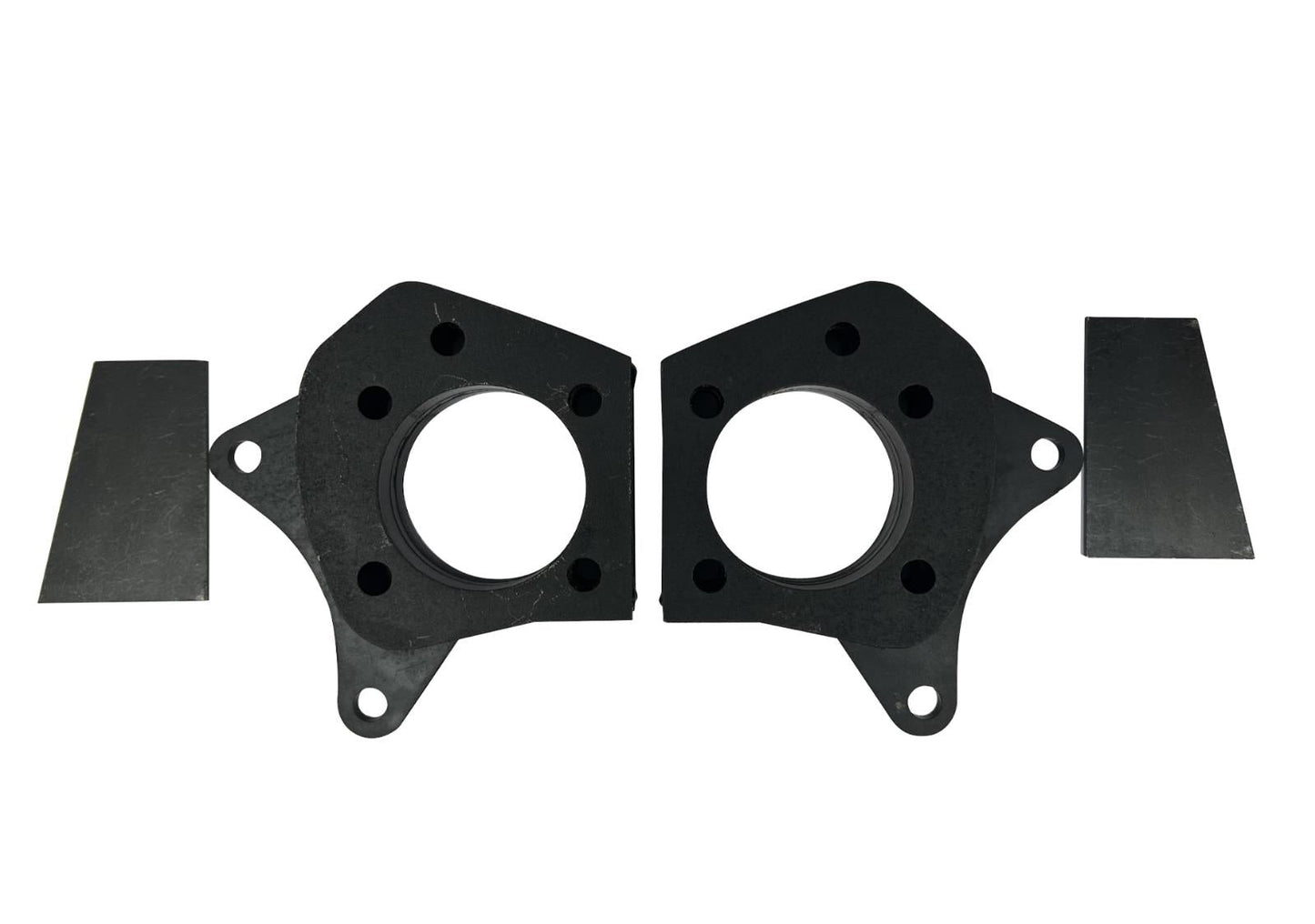 Steel trailing arm plates for Honda Civic and Acura Integra suspension, compatible with EG, EK, and DC2 models by JackSpania Racing.