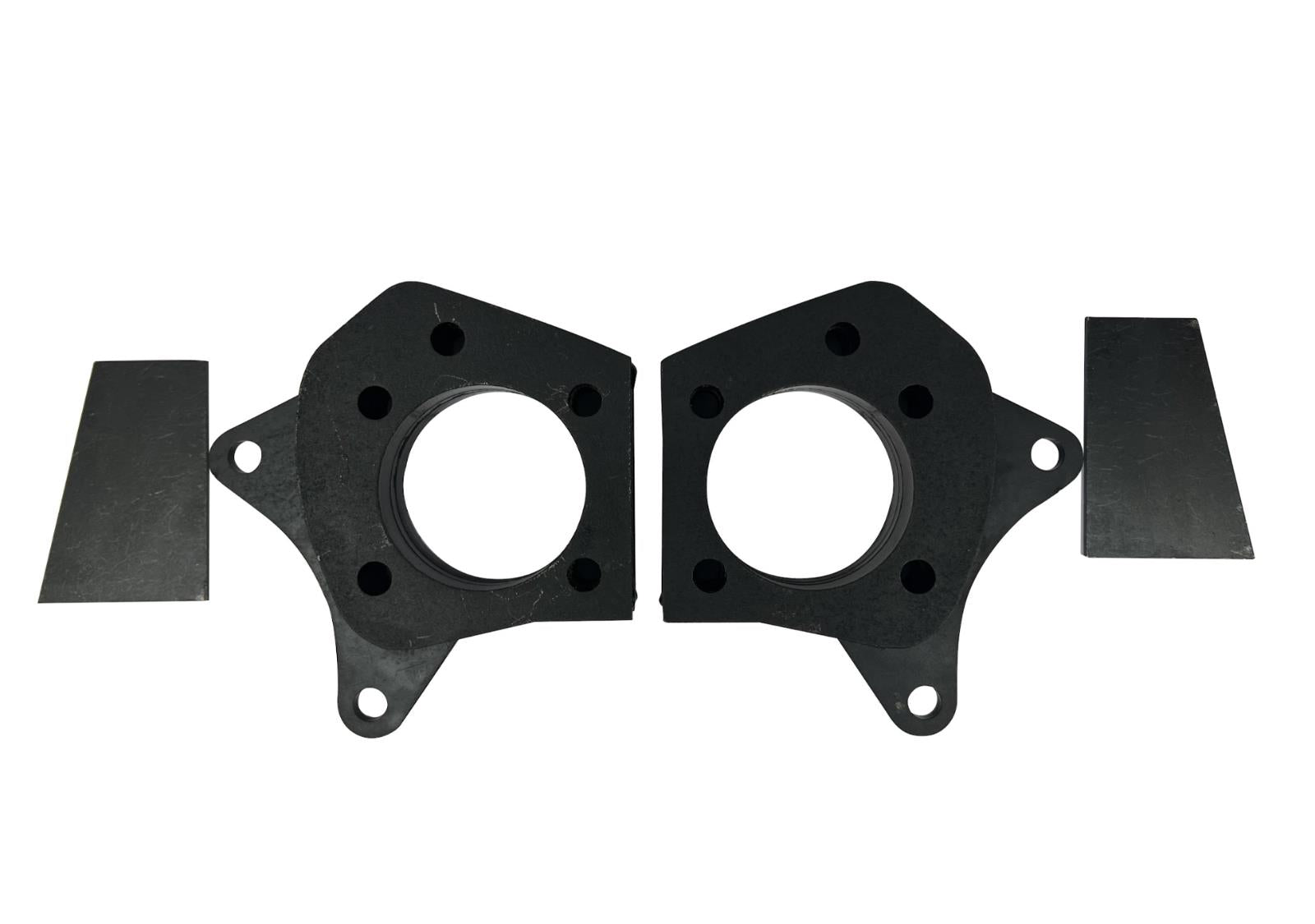 Steel trailing arm plates for Honda Civic and Acura Integra suspension, compatible with EG, EK, and DC2 models by JackSpania Racing.