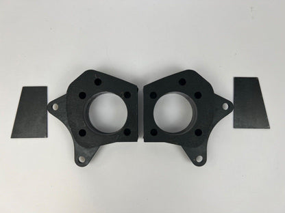 Steel suspension trailing arm plates for Honda Acura Civic EG EK and Integra DC2 from JackSpania Racing, designed for 4x100 bolt pattern.