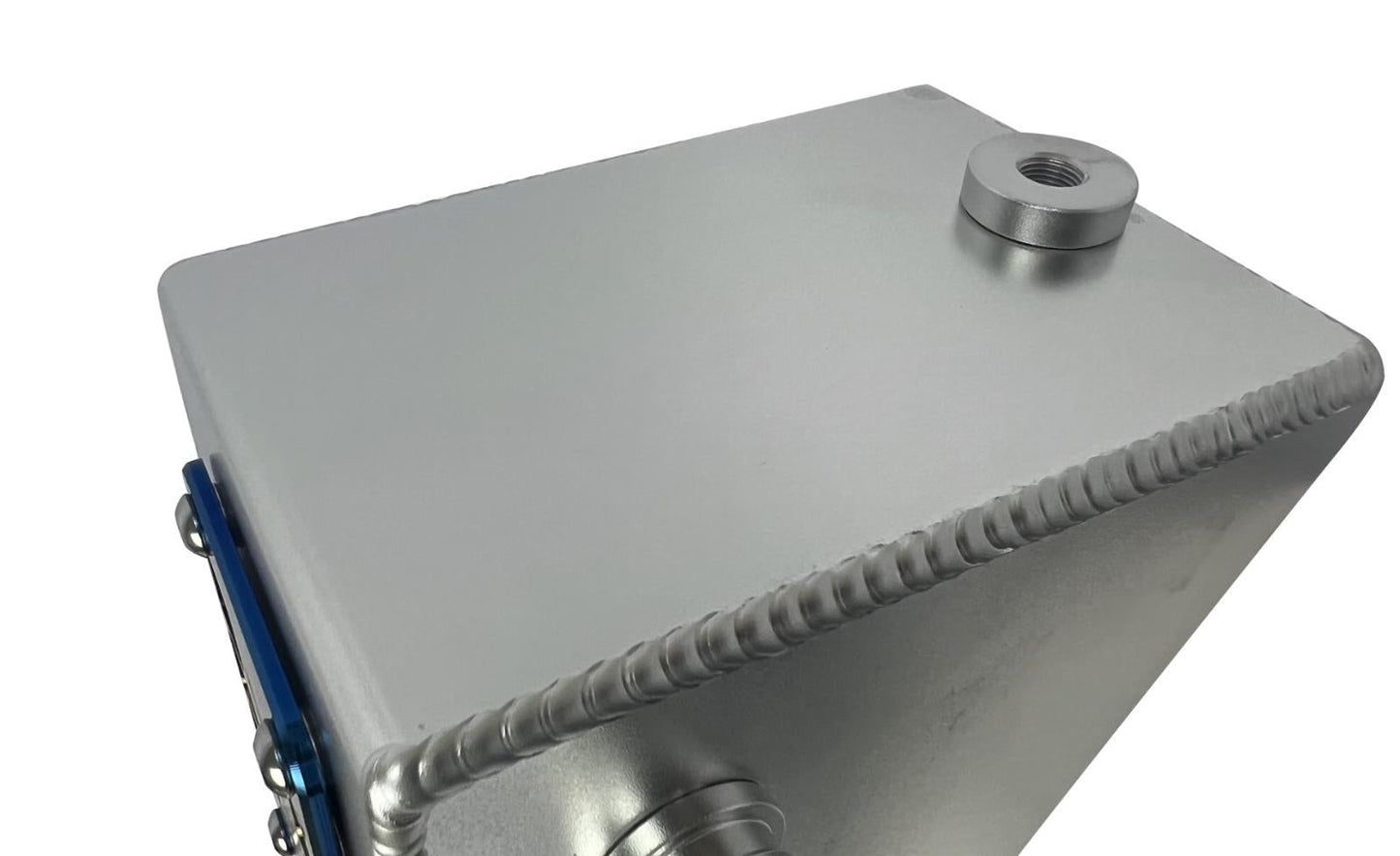 JackSpania Racing K Series Tucked Oil Catch Can for Acura RSX Type S DC5 K20 K24 engine, with baffled design for oil separation.