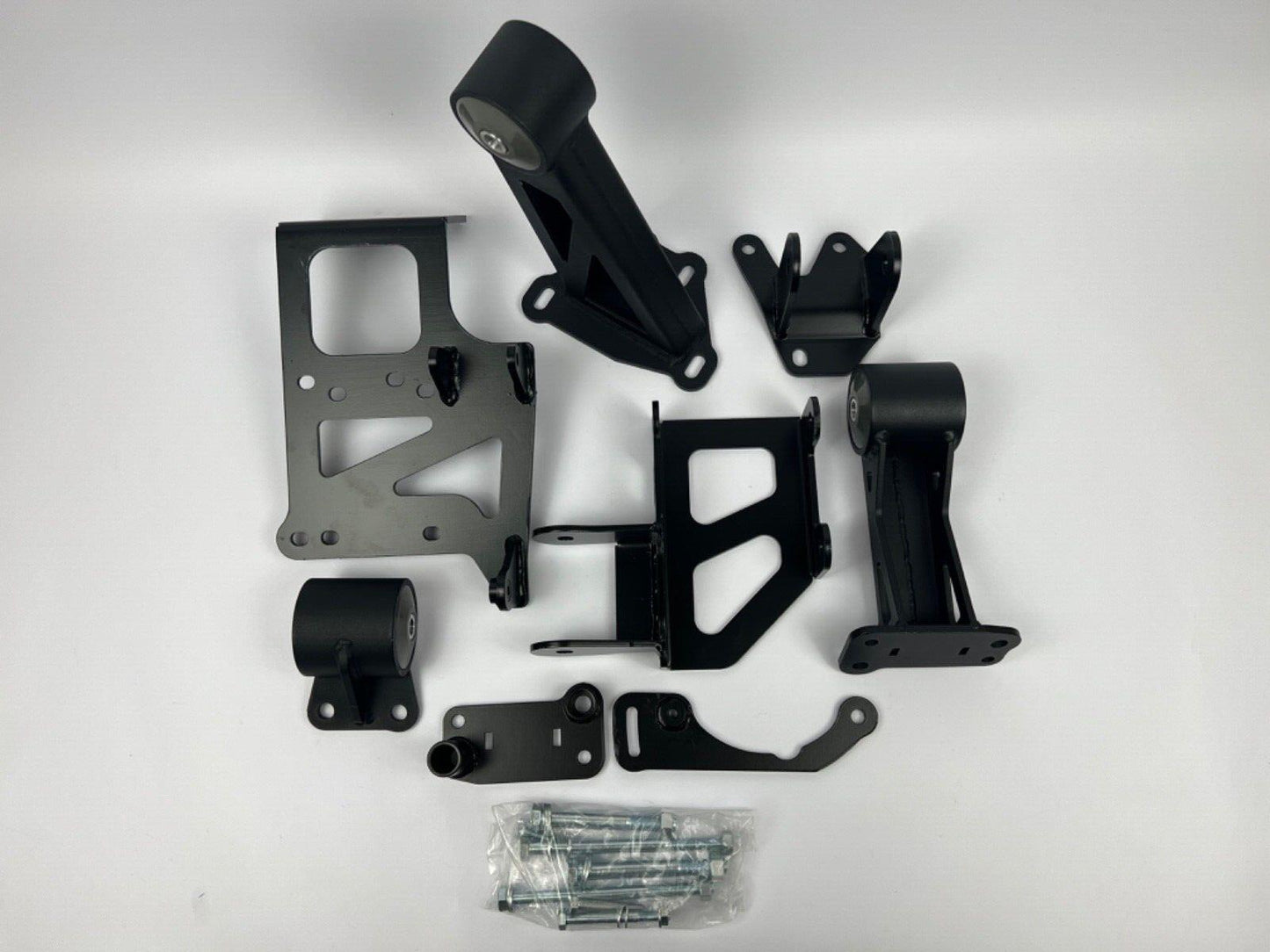 JackSpania Racing J Series engine mounts for Honda Civic EG and Acura Integra DC2, made of durable 85A polyurethane material.