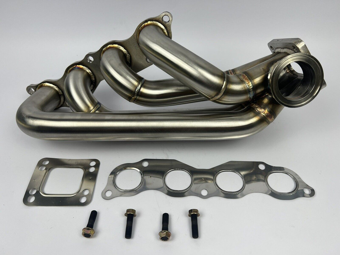JackSpania Racing K Series 60mm Sidewinder exhaust manifold for K20, K24, T3, T4 turbo setups on Honda Civic and RSX models.