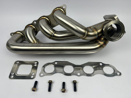 JackSpania Racing K Series 60mm Sidewinder exhaust manifold for K20, K24, T3, T4 turbo setups on Honda Civic and RSX models.
