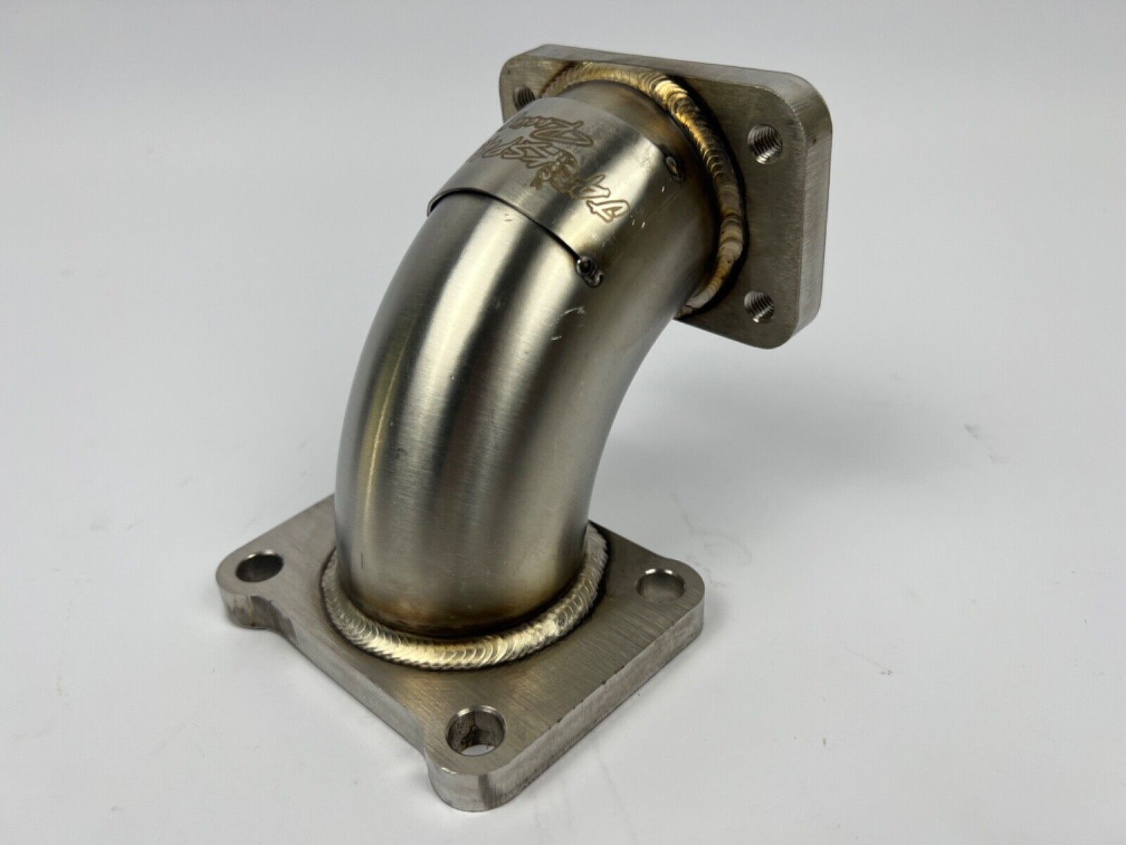JackSpania Racing turbo manifold elbow for Ford EcoBoost 2.0T Focus ST 2013-2019 with T2 flange, T25, T28 turbo compatibility.