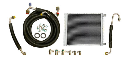 JackSpania Racing H Series AC Line Tuck Kit installed in a Honda Civic Si or Integra DC2 engine bay, showing condenser and engine parts.