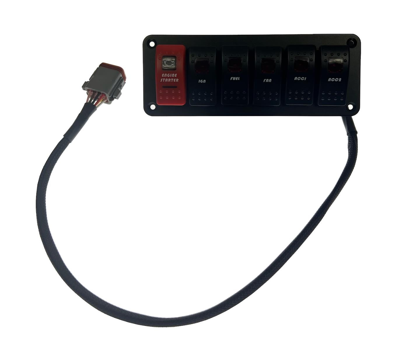 6 Gang Electronic Switch Panel Universal Circuit Control Relay Toggle Rocker - JackSpania Racing