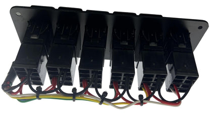 6 Gang Electronic Switch Panel Universal Circuit Control Relay Toggle Rocker - JackSpania Racing