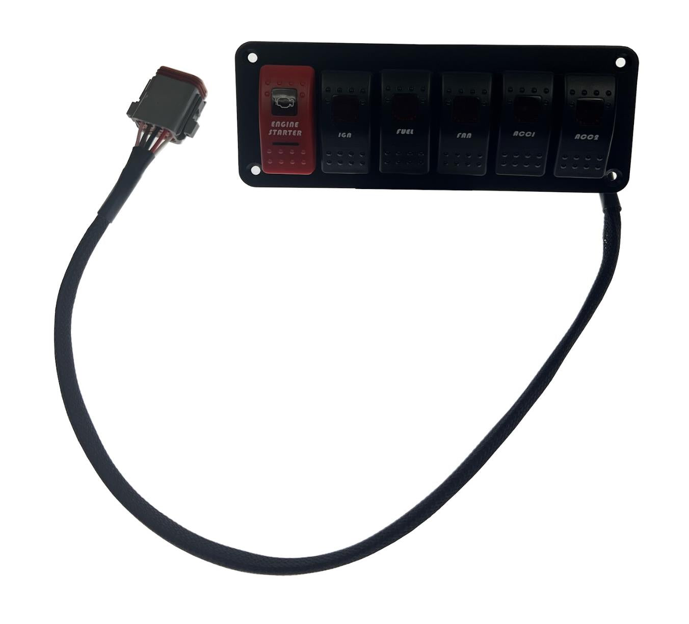 6 Gang Electronic Switch Panel Universal Circuit Control Relay Toggle Rocker - JackSpania Racing