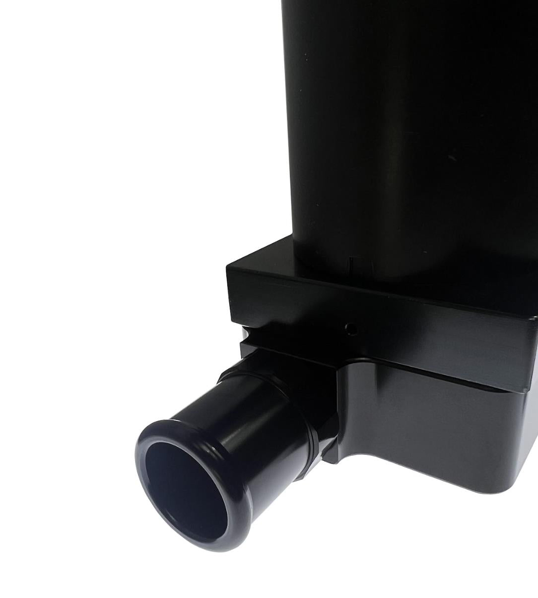 Universal High Flow Inline Electric Water Pump by JackSpania Racing, 20 GPM flow, 12AN ports, engine part for automotive cooling systems.