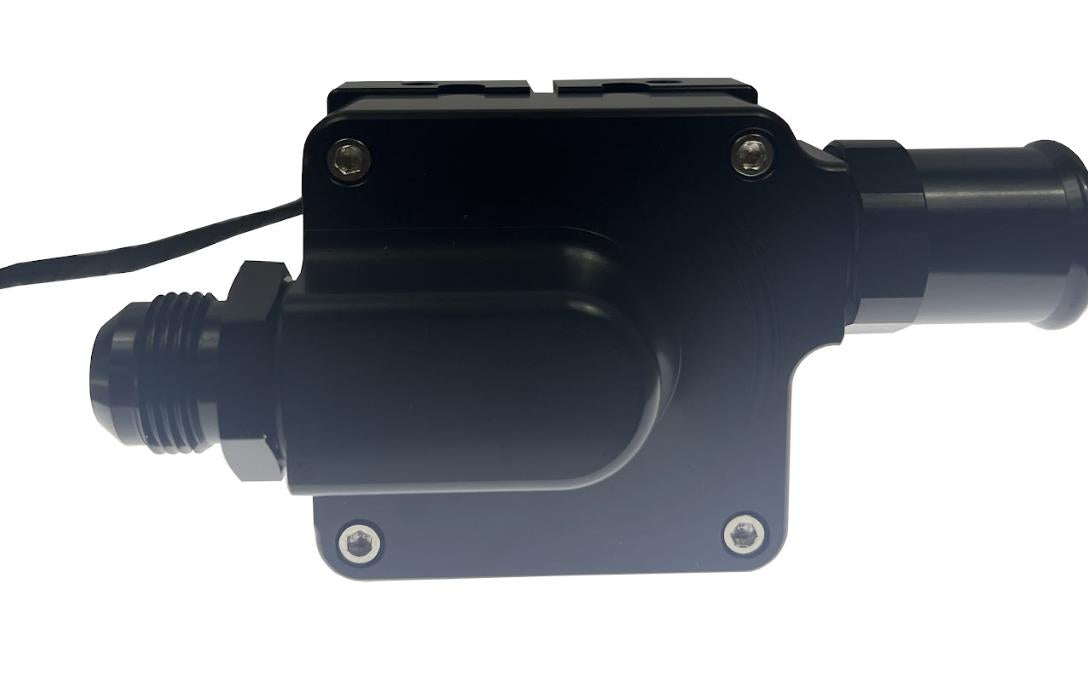 JackSpania Racing universal high flow inline electric water pump with 20 GPM, 12AN ports for engine cooling systems.