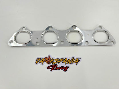JackSpania Racing B D H K Series stainless steel Honda Acura exhaust manifold gasket, dual 304 stainless steel engine part.
