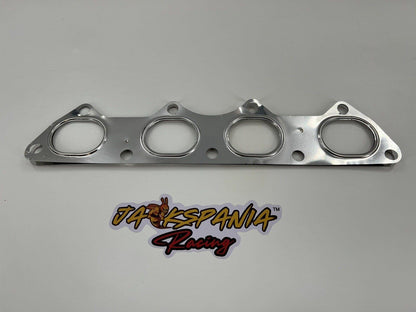 JackSpania Racing B D H K Series stainless steel Honda Acura exhaust manifold gasket, dual 304 stainless steel engine part.
