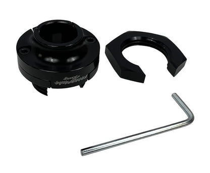 Firewall engine harness grommet for Honda Civic, Acura Integra, and DC2 EF Si by JackSpania Racing, installed in engine bay.