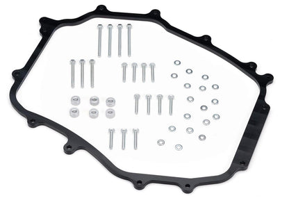 JackSpania Racing engine intake manifold plenum spacer for Nissan 350Z and Infiniti G35 VQ35 engine, 5/16 inch thickness.