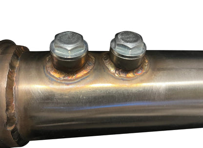 JackSpania Racing K Series Sidewinder manifold down pipe for Honda K20, K24 engines, fits Acura RSX Type S and Civic Si EP3.