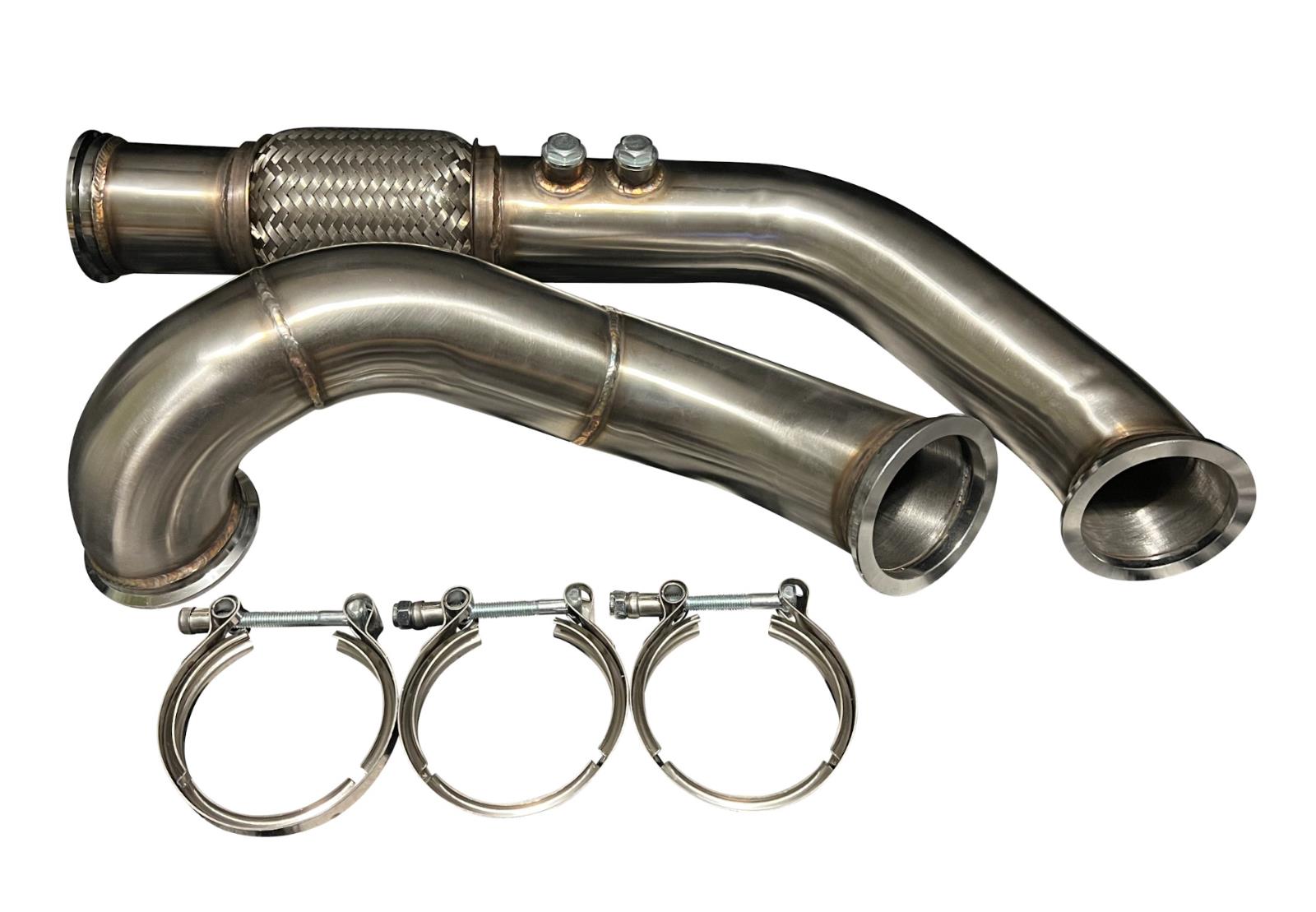 JackSpania Racing K Series Sidewinder Manifold Down Pipe for Honda K20, K24 engines on Acura RSX and Civic Si EP3.