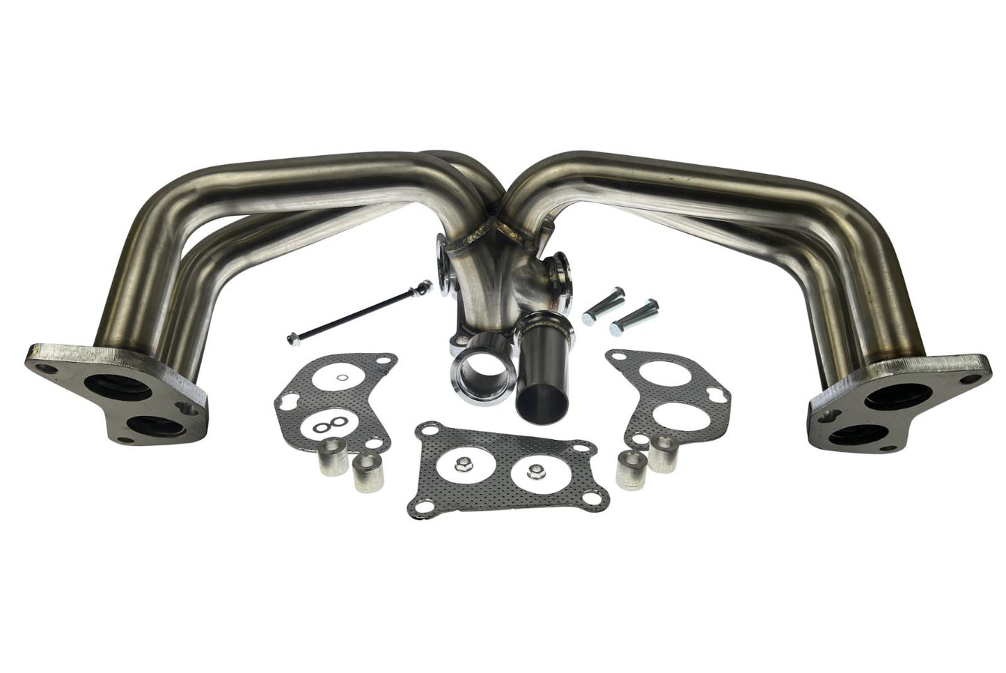 JackSpania Racing turbo header manifold for Subaru Impreza WRX 2015-2020, equal length exhaust part in 304 US stainless steel.