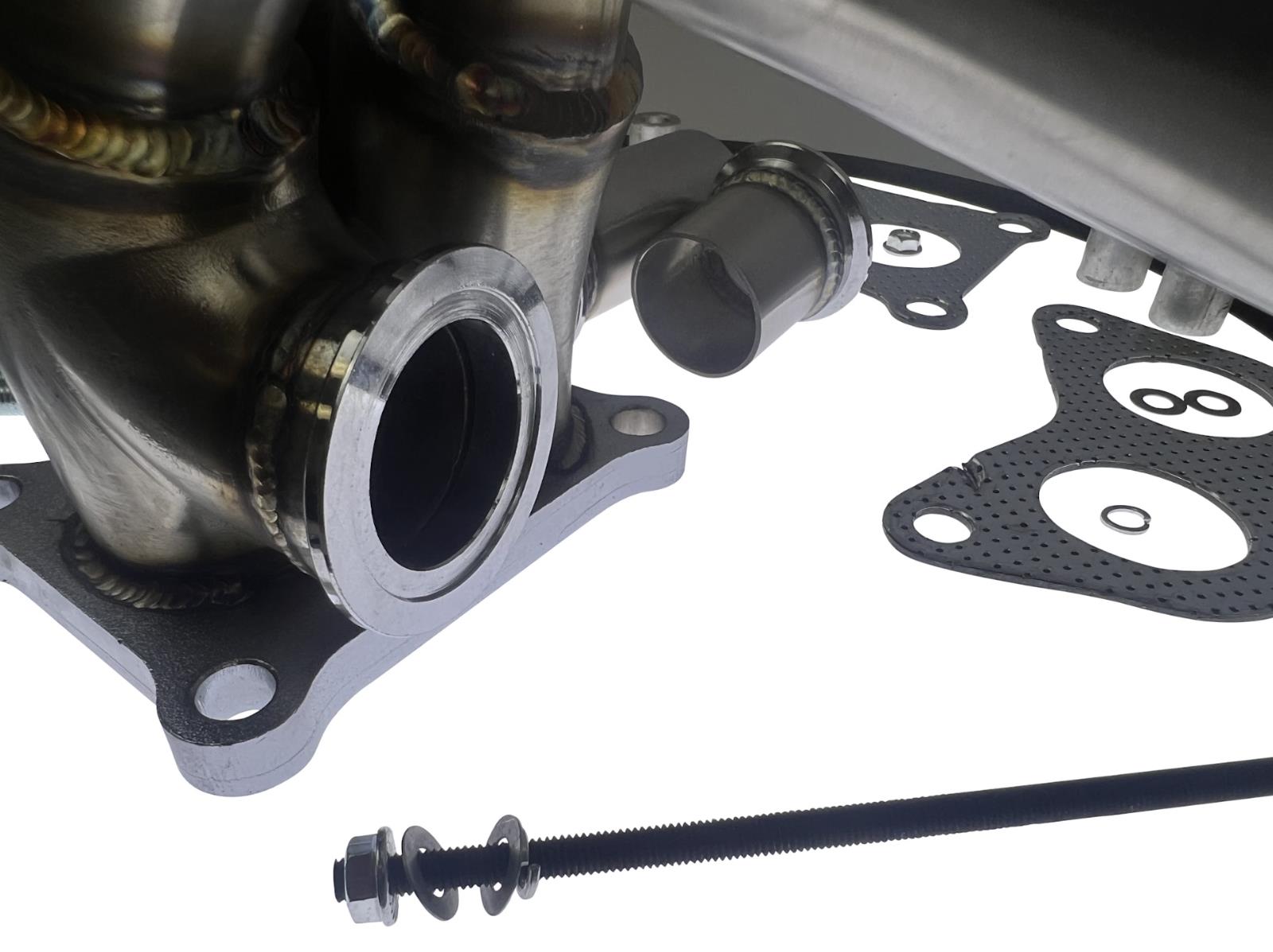 Header EWG turbo manifold for Subaru Impreza WRX 2015-2020, JackSpania Racing exhaust part, with equal length 304 stainless steel.