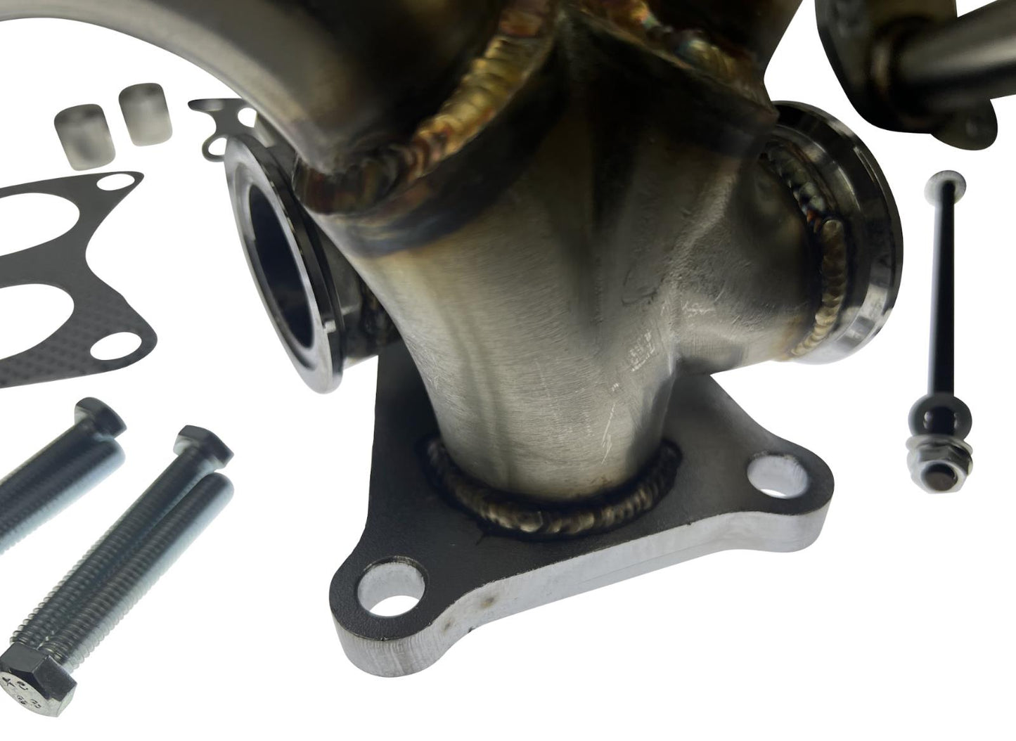 Header EWG Turbo Manifold for Subaru Impreza WRX 2015-2020 by JackSpania Racing, showing equal length stainless steel exhaust manifold.