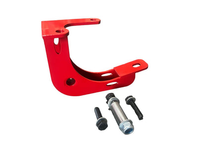 JackSpania Racing differential diff brace bracket for Nissan 350Z and Infiniti G35 VQ35 engine, metal engine part with mounting holes.