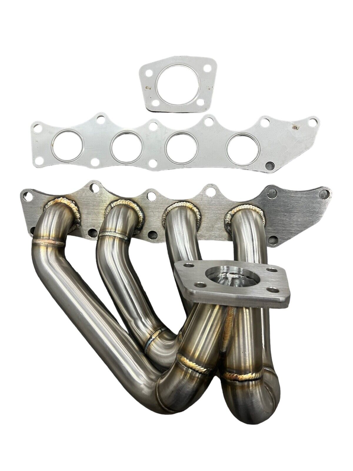 JackSpania Racing tubular turbo manifold for MazdaSpeed 3 6 with 2.3L DISI MZR engine, fits OEM size turbos, exhaust part.