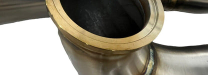JackSpania Racing K-Series Hood Exit Wastegate Dump Tube, 60mm, for K20/K24 Sidewinder, compatible with TiAL exhaust parts