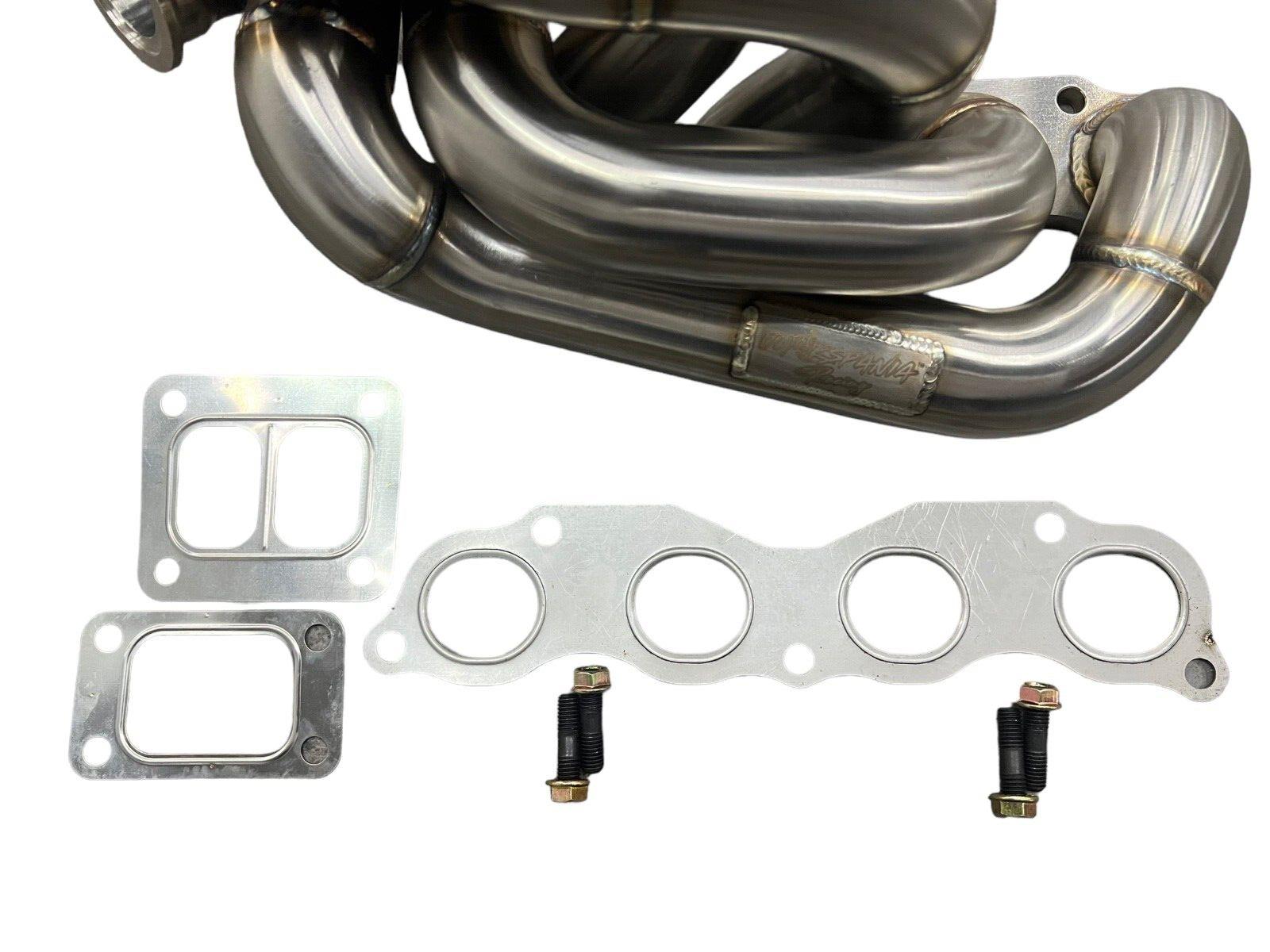 K20 K24 Top Mount Twin Scroll 44mm Wastegate WG Non Lean AWD FWD Turbo Manifold - JackSpania Racing