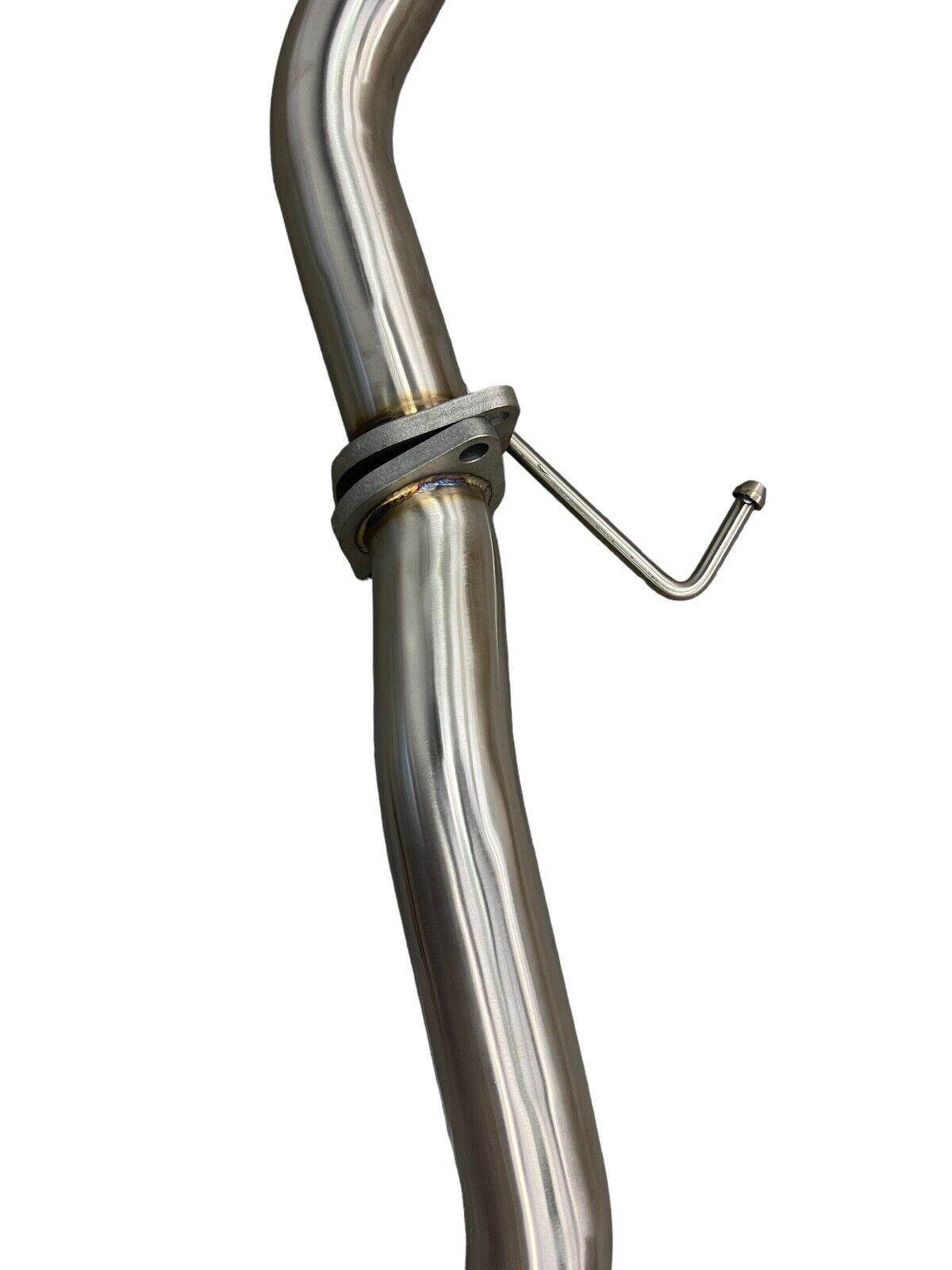 Stainless steel 2.5-inch exhaust system muffler for 2007-2011 Honda CR-V by JackSpania Racing, showing the muffler and piping.