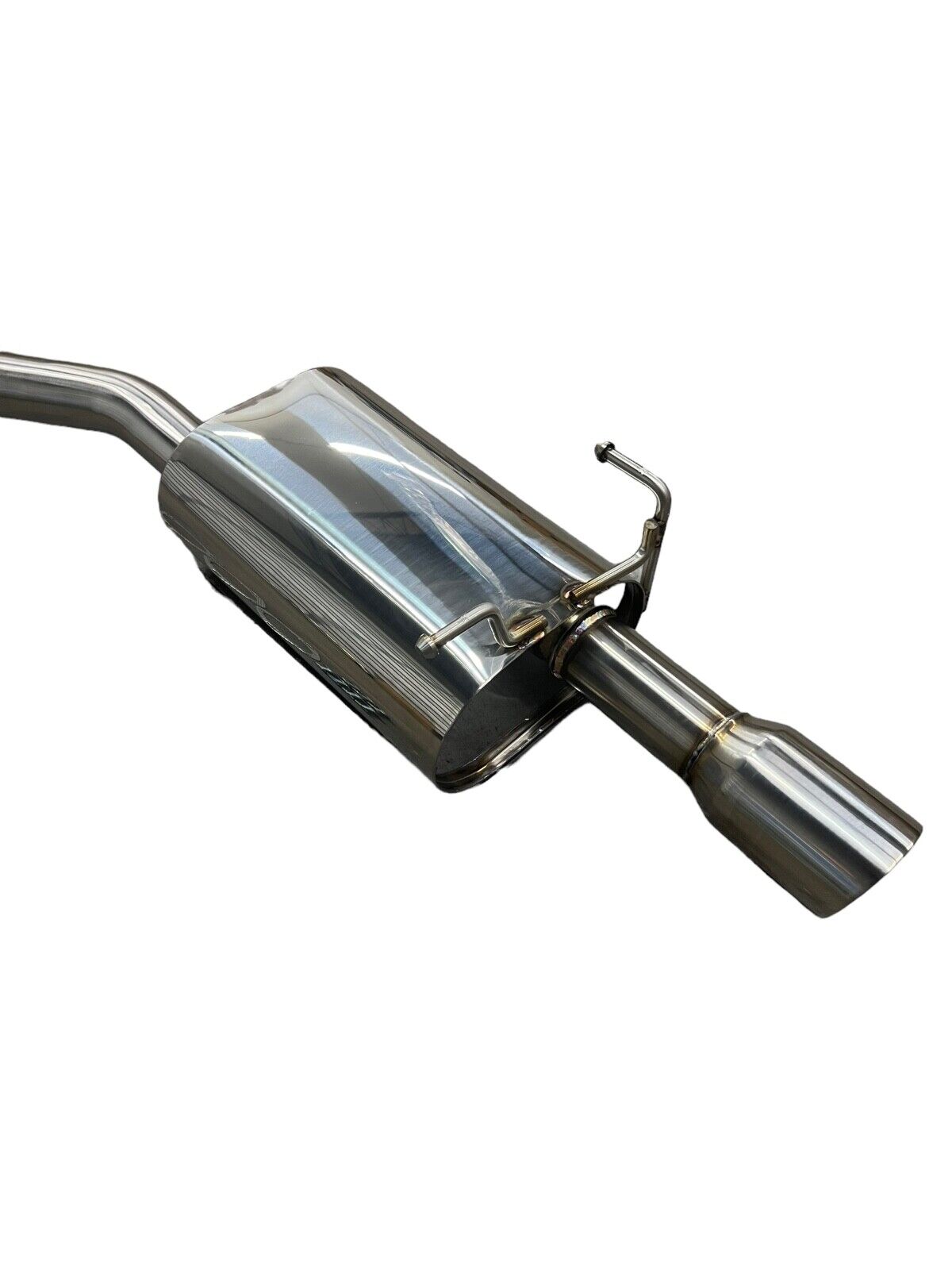 Stainless steel 2.5-inch exhaust system muffler for 2007-2011 Honda CR-V, part of JackSpania Racing's exhaust parts collection.