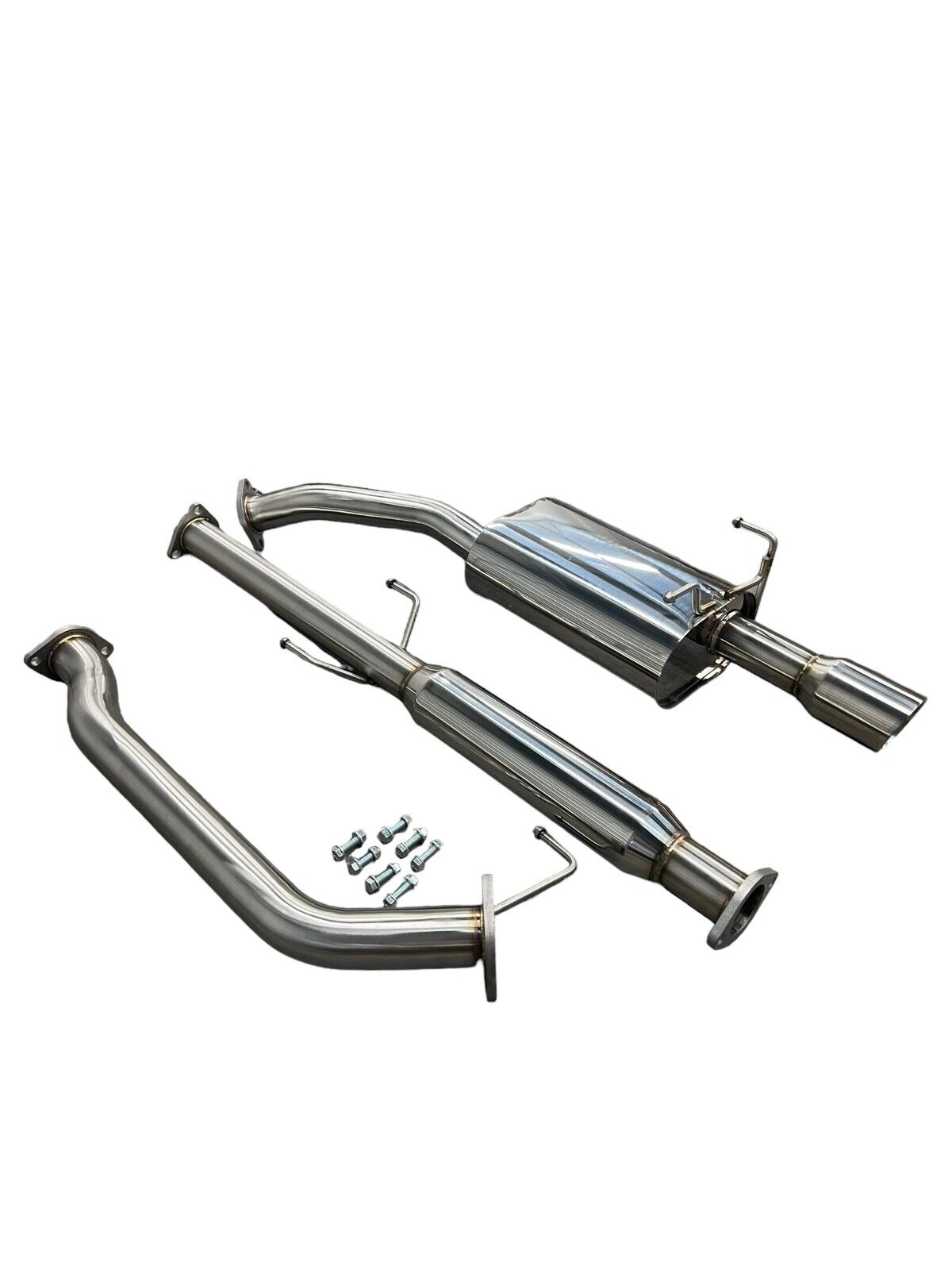 Stainless steel 2.5-inch exhaust system muffler for 2007-2011 Honda CRV, CR-V exhaust parts by JackSpania Racing