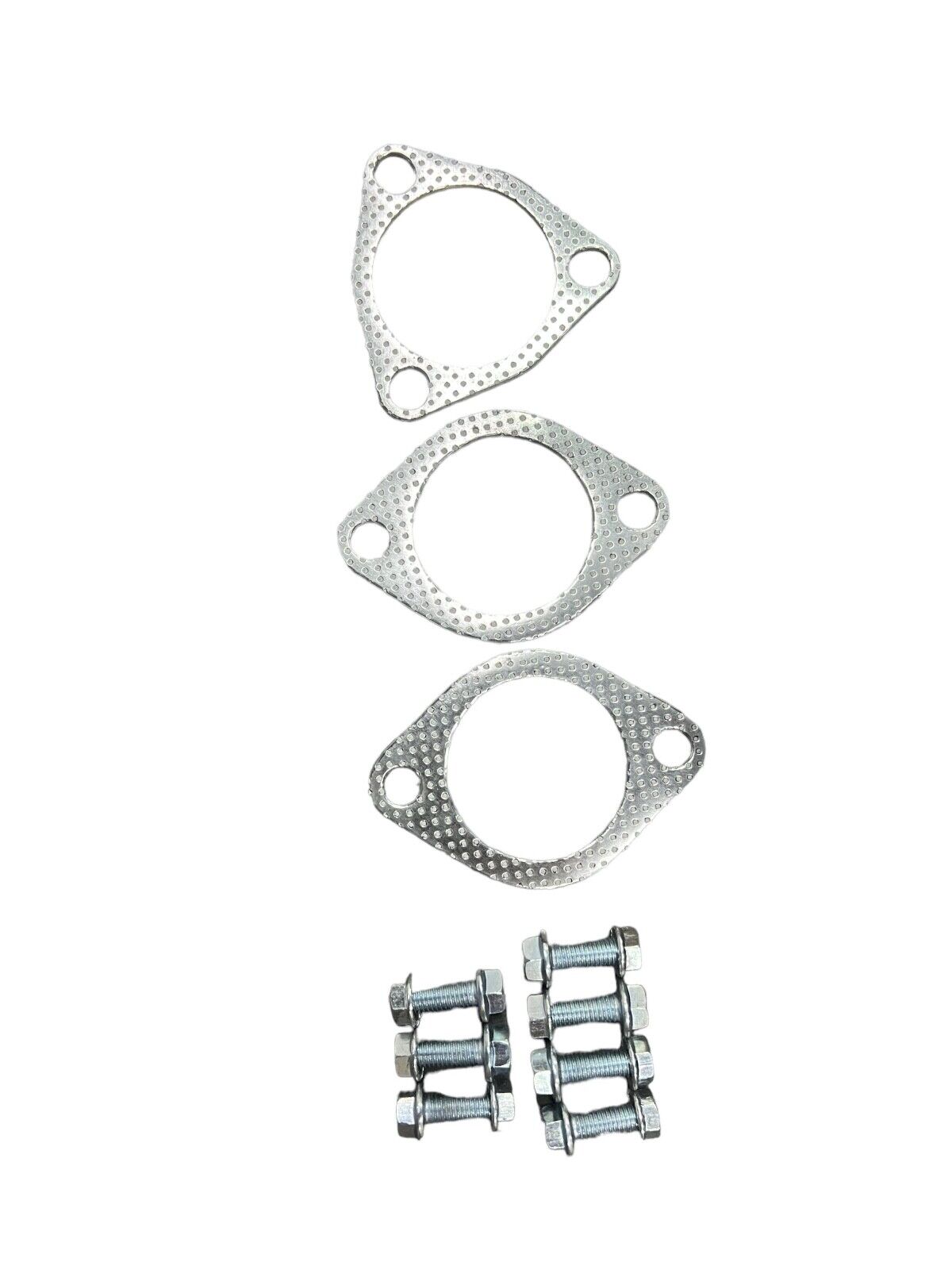 Stainless steel 2.5-inch exhaust system muffler for 2007-2011 Honda CR-V, by JackSpania Racing, showing the muffler and exhaust pipes.
