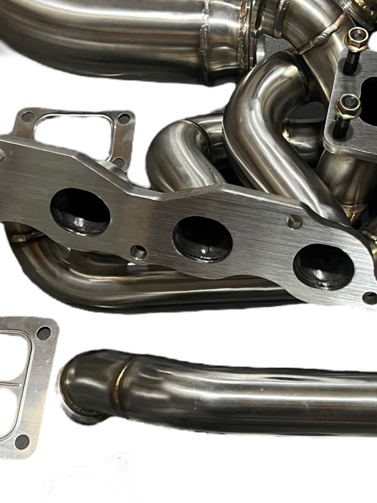 JackSpania Racing K20 K24 top mount manifold with 44mm wastegate, T3/T4 dumptube, for AWD and FWD turbocharged engines.