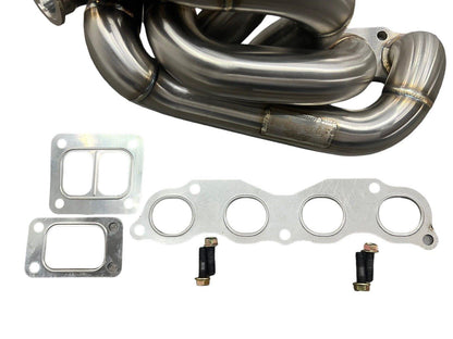 JackSpania Racing K20 K24 top mount manifold with 44mm wastegate, T3/T4 dumptube for AWD and FWD exhaust systems