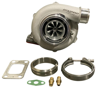 JackSpania Racing Gen 2 GT3071 GTX30 turbo billet wheel for T3 .63/.82 DBB engine parts, shown in detailed view.