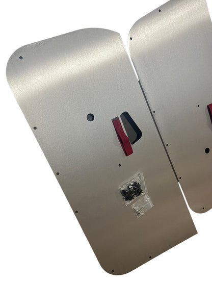 Aluminum door panels for Honda Civic 92-95 coupe hatch by JackSpania Racing, showing sleek, lightweight replacement doors.