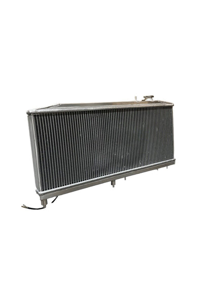 JackSpania Racing K Swap full-size radiator for Honda EK Civic 96-00 K Series K20 K24 dual core engine cooling.