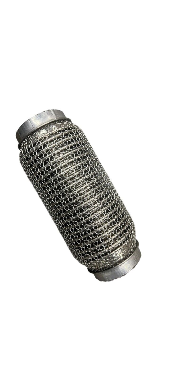 Exhaust Flex Pipe 2.25" Inch 57.5mm OD X 7" L Stainless Mesh Interlock Chain US - JackSpania Racing