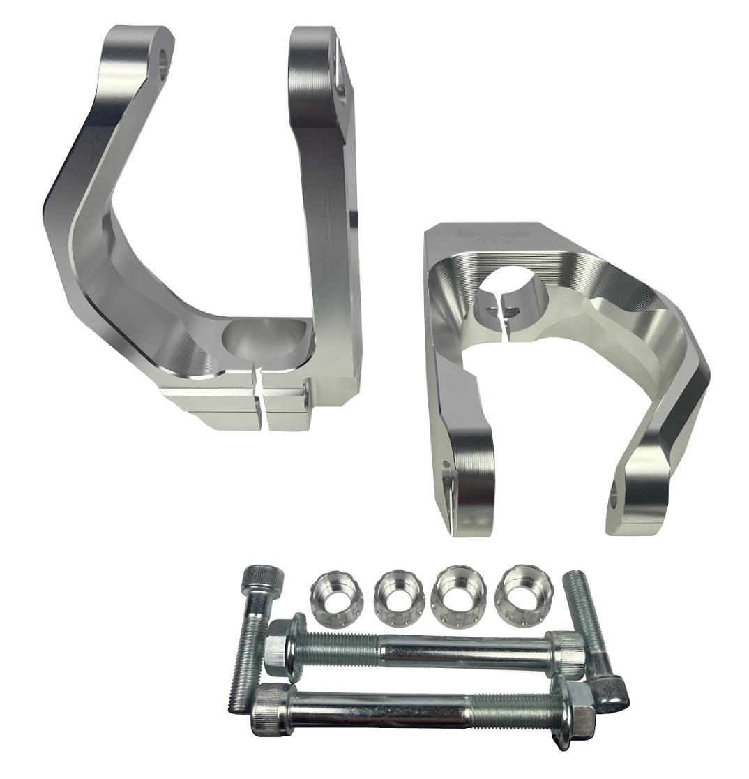 JackSpania Racing billet drop fork suspension part for Honda Acura Civic EG EK Integra DC2 CRX EF EM1 Si Type R, visible in image.