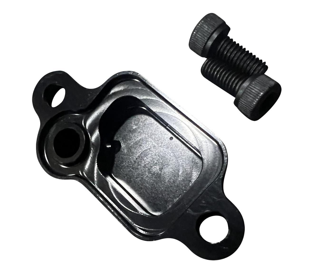JackSpania Racing billet aluminum K Series VTC oil filter baffle strainer assembly for engine performance.