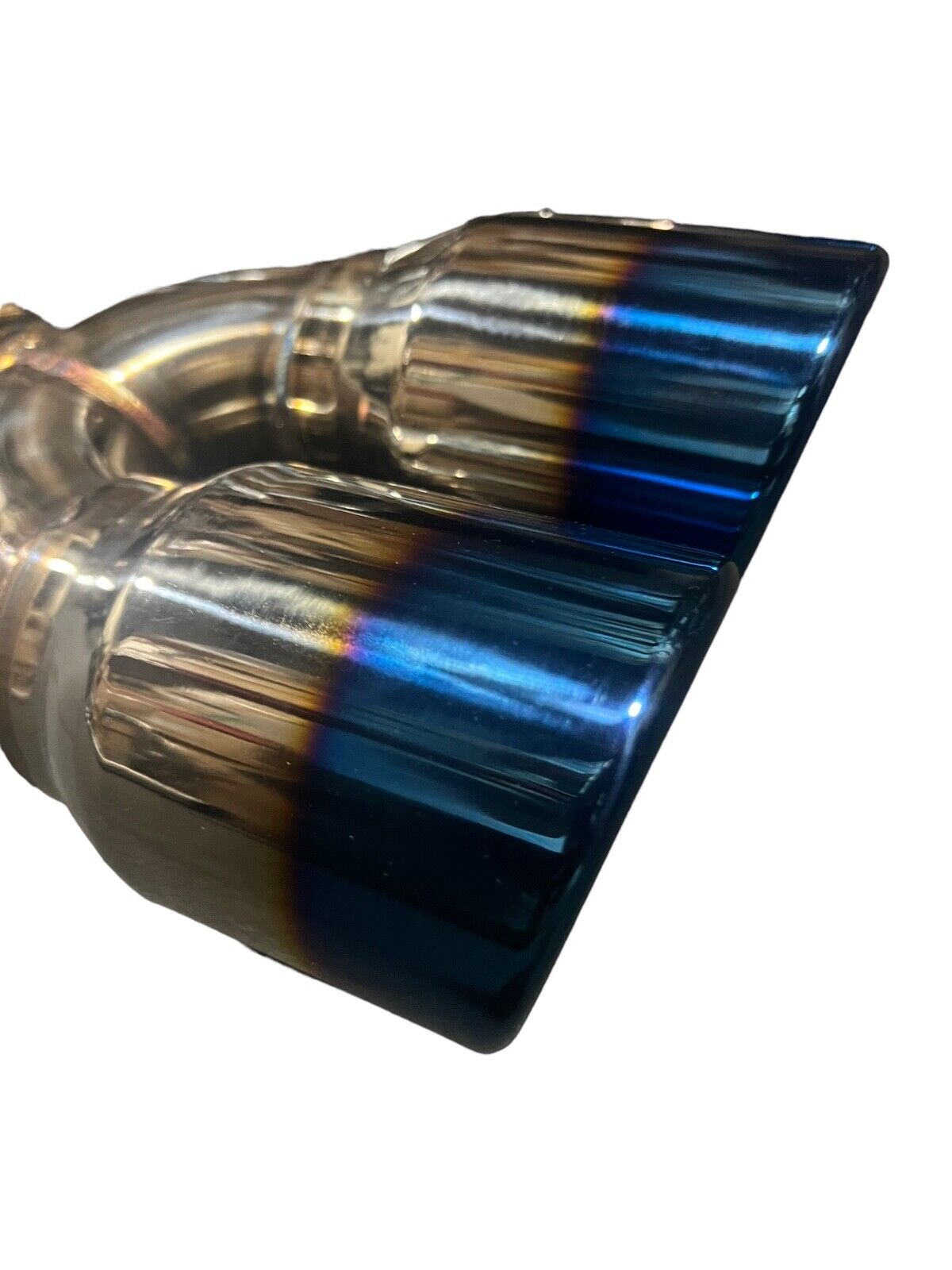 Stainless steel axle back delete exhaust muffler for Subaru WRX and STi 2015-2021, Burnt finish, by JackSpania Racing