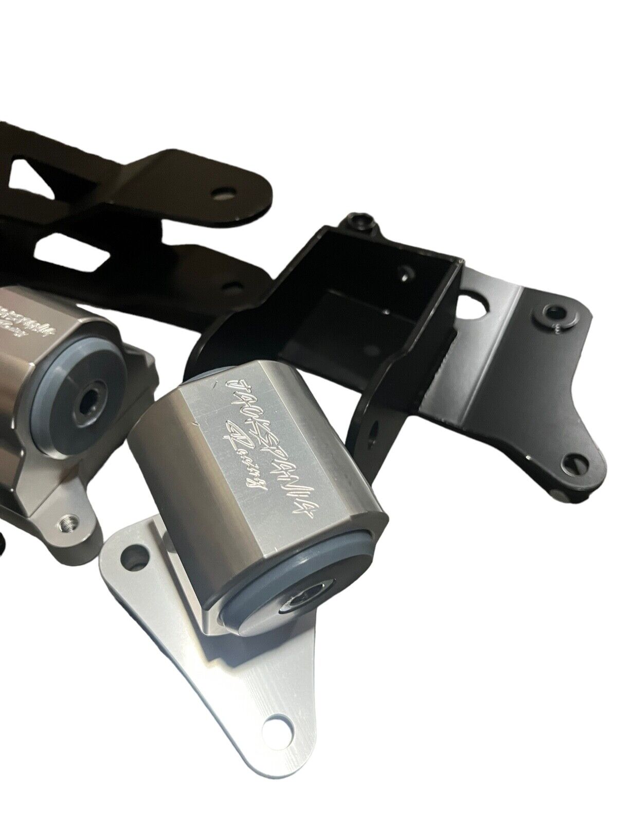 JackSpania Racing K Series engine mount kit for Honda Civic EM2, ES, TSX K20 K24 engine parts in the image.