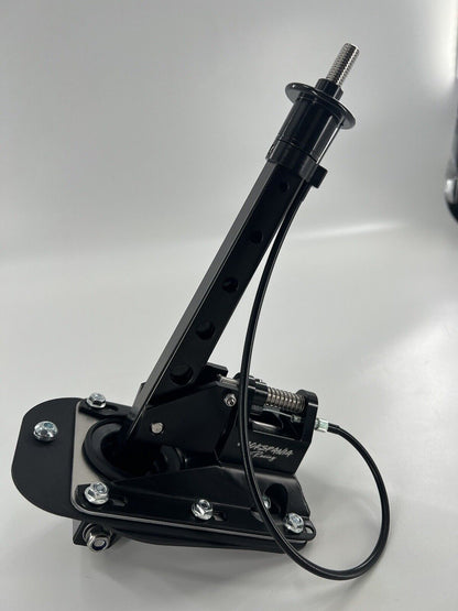 JackSpania Racing shifter box direct fit kit for BMW E30 E36 E46 E8X E9X models, includes bolt-on transmission parts.