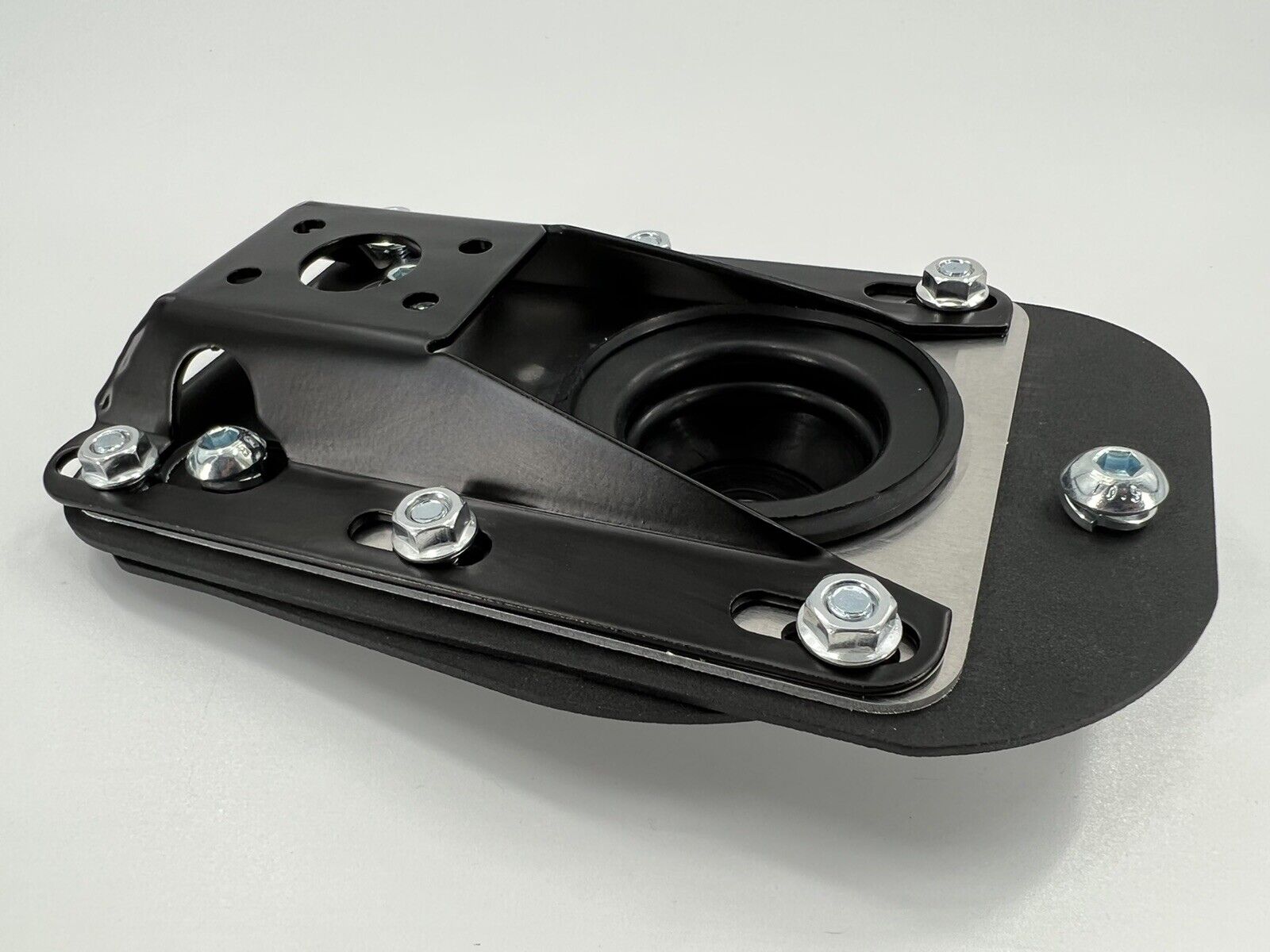 JackSpania Racing shifter box direct fit kit for BMW E30, E36, E46, E8X, E9X transmission gearboxes, bolt-on installation.